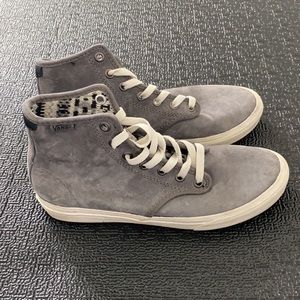 Vans Grey High-Tops With Pattern Inside